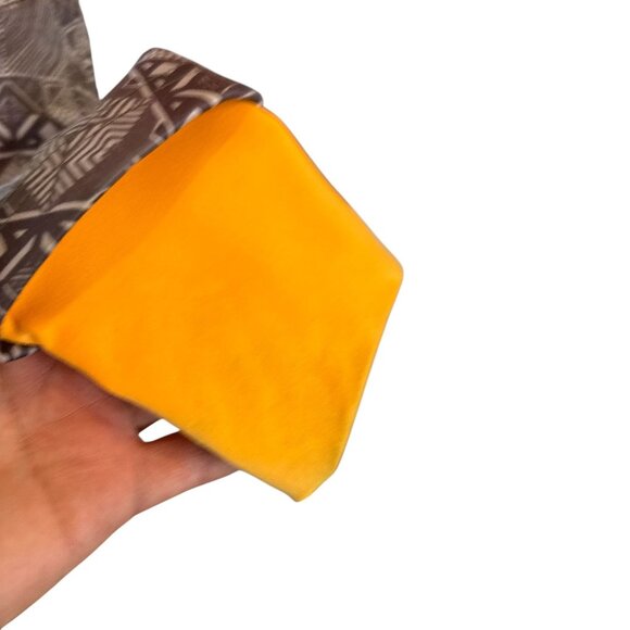 Mondetta Grand Prix Mondial Men's Hooded Jacket Gray Orange L Tribal Pattern - Picture 7 of 10